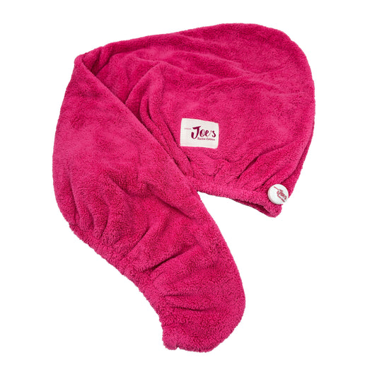 Hair Towel & Satin Pillowcase Set -2 pcs Barbie Pink - Joe's Labs