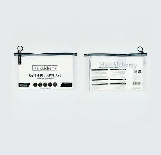 Satin Pillowcase - Ivory With Grey Piped Edge - Joe's Labs