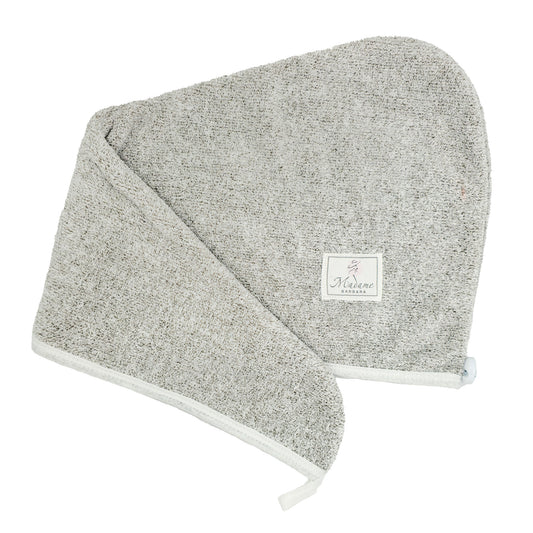Organic Bamboo Hair Drying Towel - Grey - Joe's Labs