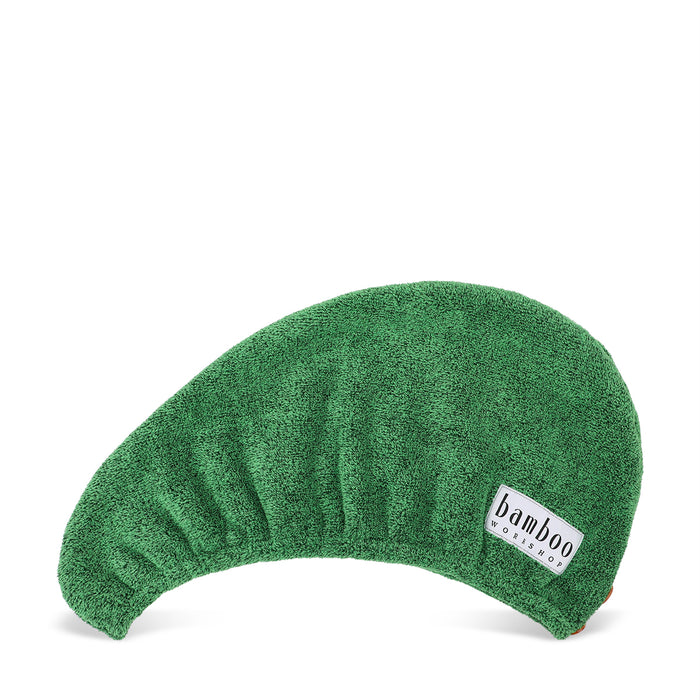 Organic Bamboo Wrapped Hair Towel - Mint Green - Joe's Labs