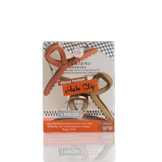 Hair Clips Glossy Twisted - Joe's Labs