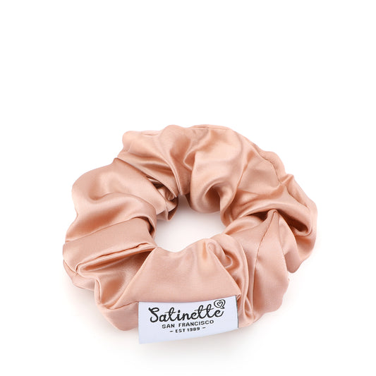 Silk Scrunchies 3 Pc - Navy Blue, Caramel, Blue 16 Mm - Joe's Labs