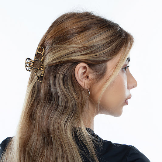 Leopard Print Hair Claw Clips Set - 3 pcs - Joe's Labs