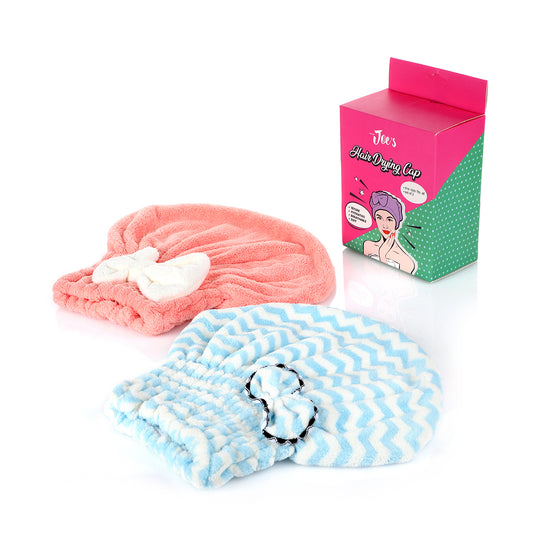 Hair Drying Caps - Blue & Pink - 2 pcs - Joe's Labs