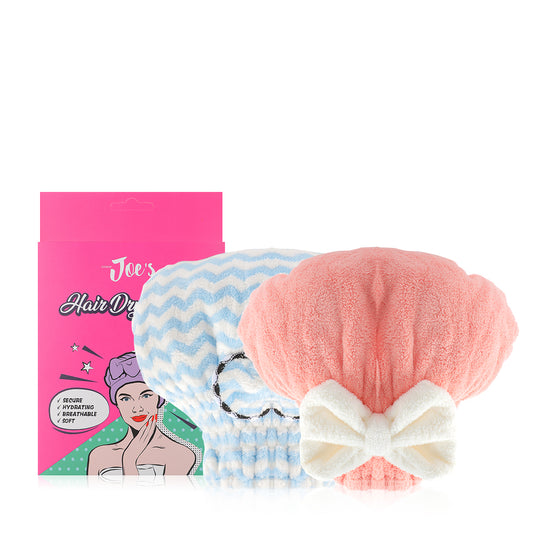 Hair Drying Caps - Blue & Pink - 2 pcs - Joe's Labs