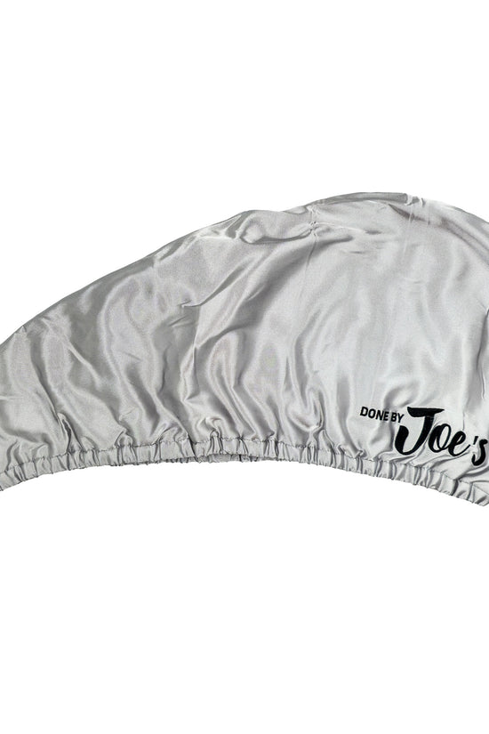 Satin Wrapped Microfiber Hair Towel - Grey - Joe's Labs