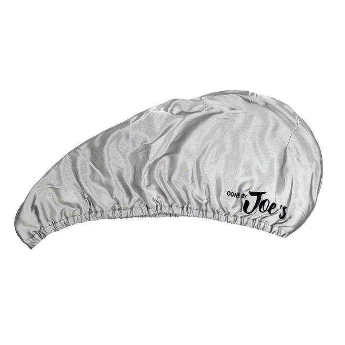 Satin Wrapped Microfiber Hair Towel - Grey - Joe's Labs