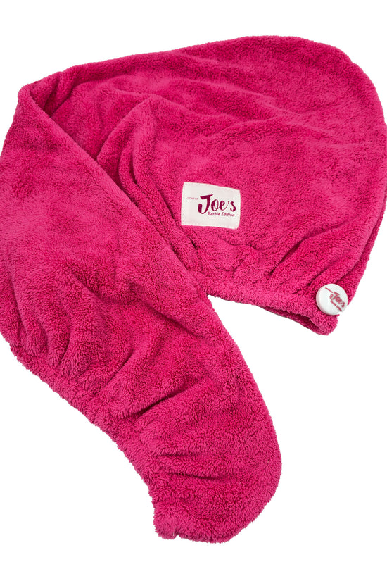 Hair  Towel & Satin Pillowcase Set -2 pcs Barbie Pink - Joe's Labs
