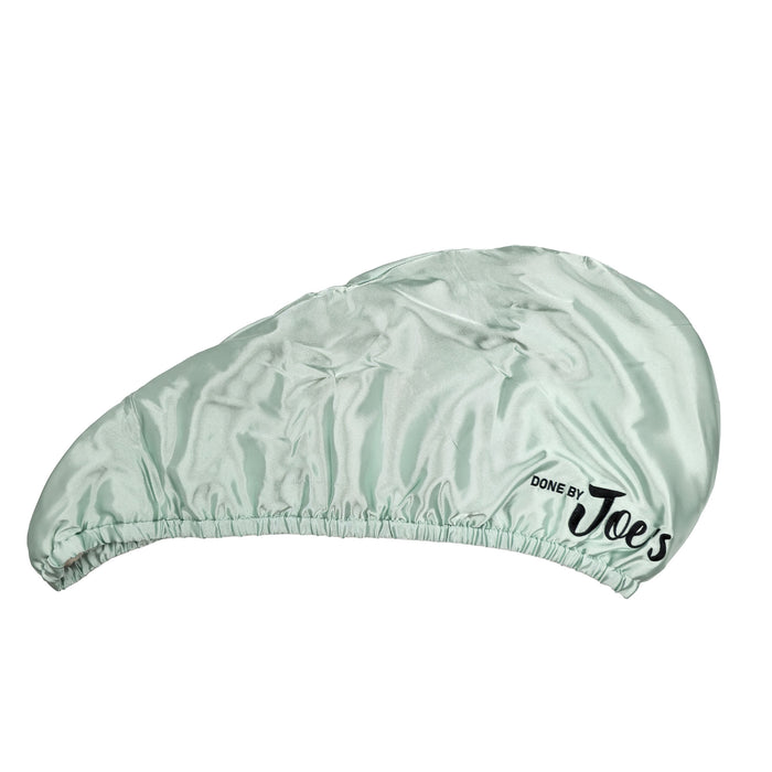 Satin Wrapped Microfiber Hair Towel - Sage Green - Joe's Labs