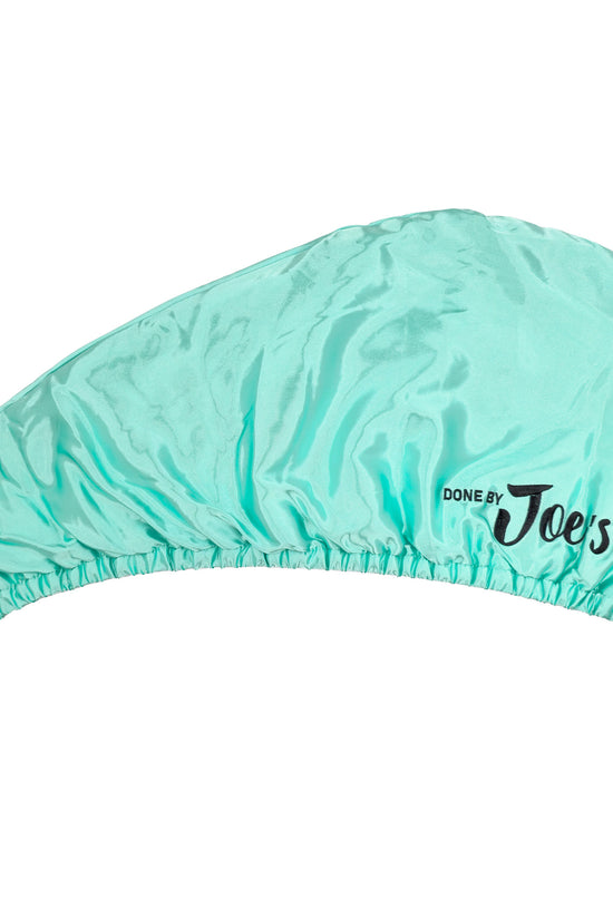 Satin Wrapped Microfiber Hair Towel - Tiffany Blue - Joe's Labs