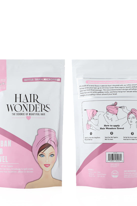 Turban Hair Towel (20x Faster) - Pink - Joe's Labs