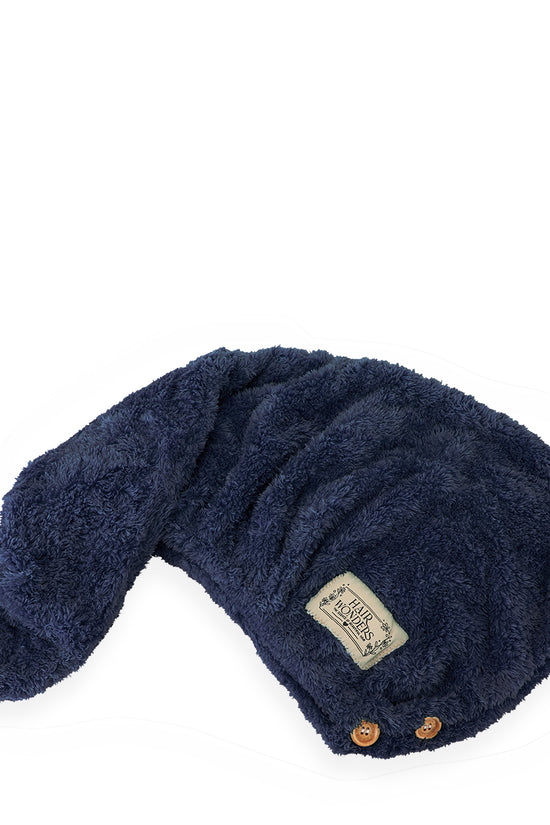 Turban Hair Towel (20x Faster) - Navy Blue - Joe's Labs