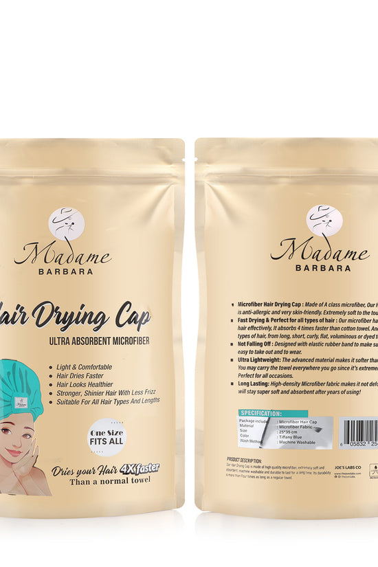 Hair Drying Cap - Microfiber Ultra- Tiffany Blue - Joe's Labs