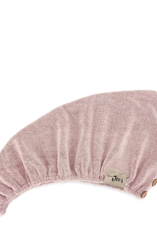 Organic Bamboo Charcoal Fiber Hair Towel 4X Faster - Dusty Pink and Dusty Grey - Joe's Labs