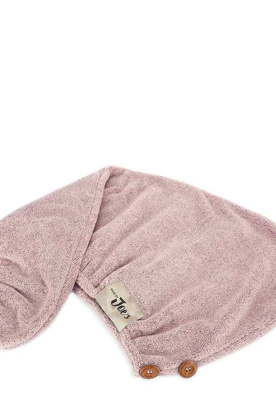 Organic Bamboo Charcoal Fiber Hair Towel 4X Faster - Dusty Pink and Dusty Grey - Joe's Labs