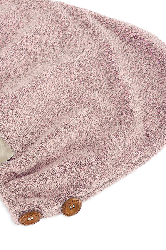 Organic Bamboo Charcoal Fiber Hair Towel 4X Faster - Dusty Pink and Dusty Grey - Joe's Labs