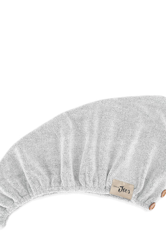 Organic Bamboo Charcoal Fiber Hair Towel 4X Faster - Dusty Pink and Dusty Grey - Joe's Labs