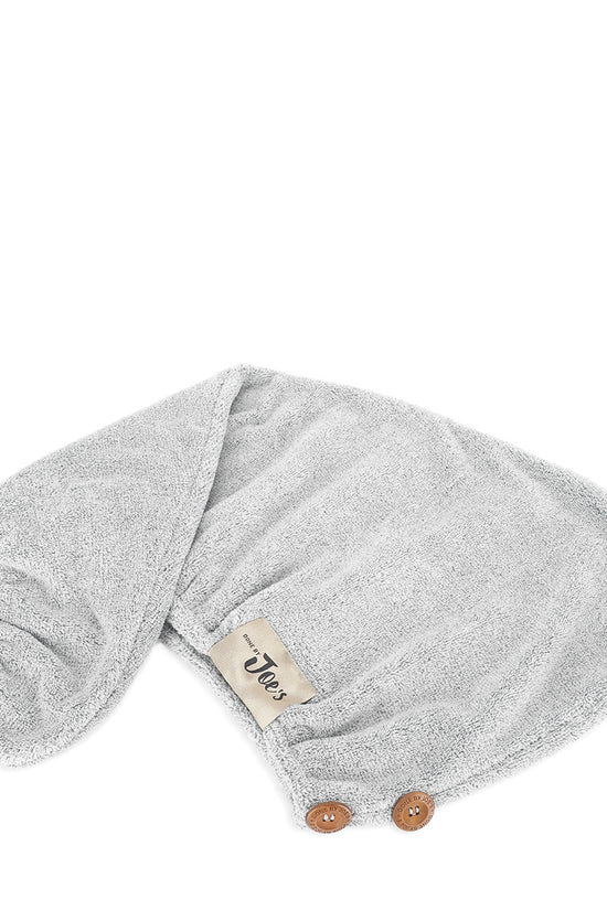 Organic Bamboo Charcoal Fiber Hair Towel 4X Faster - Dusty Pink and Dusty Grey - Joe's Labs