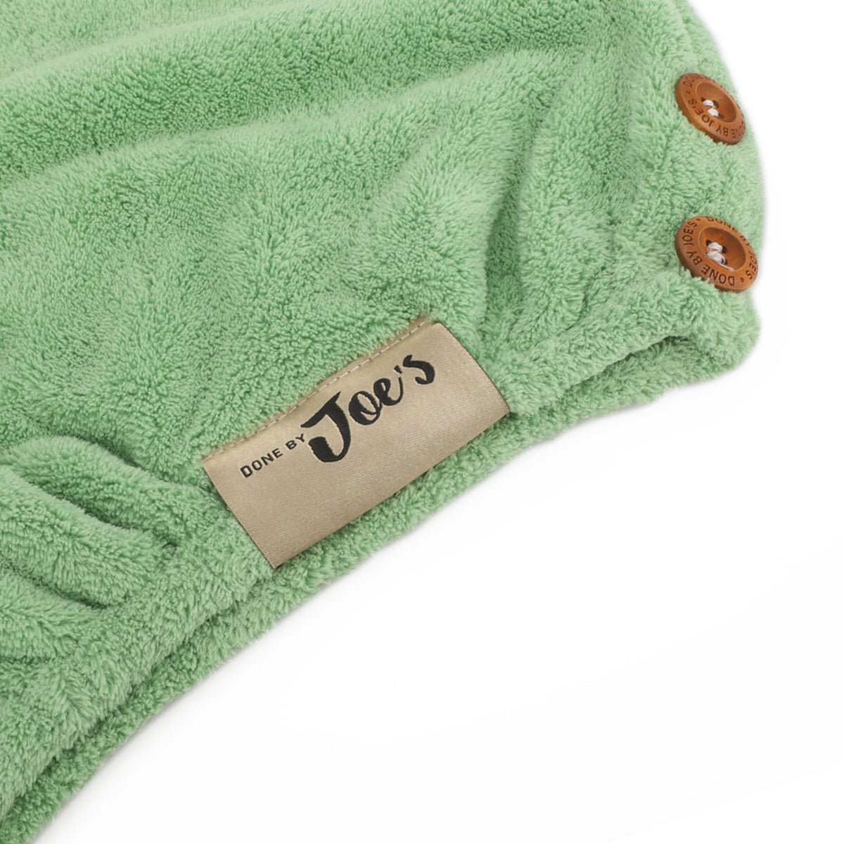 Hair Towel & Satin Pillow Case Set - 2 Pcs - Pistachio Green - Joe's Labs