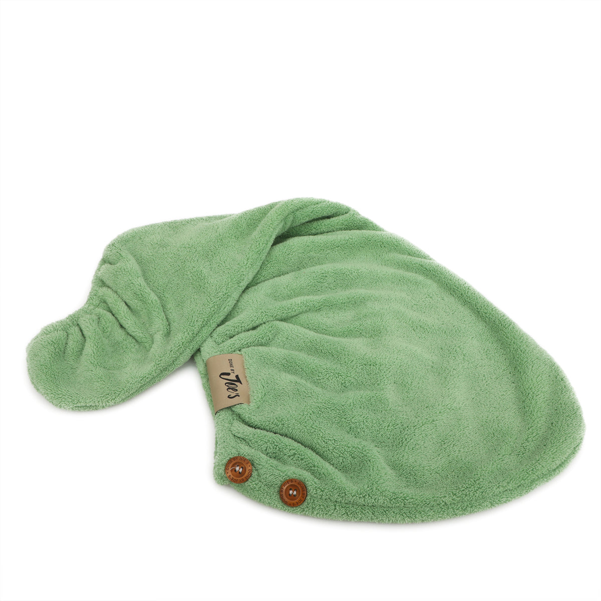 Hair Towel & Satin Pillow Case Set - 2 Pcs - Pistachio Green - Joe's Labs