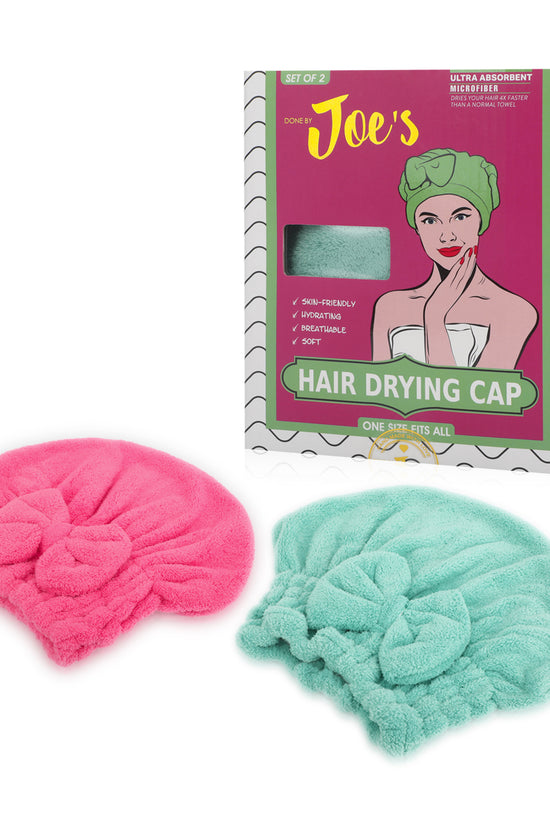 Hair Drying Caps - Pink & Green - 2 Pcs - Joe's Labs