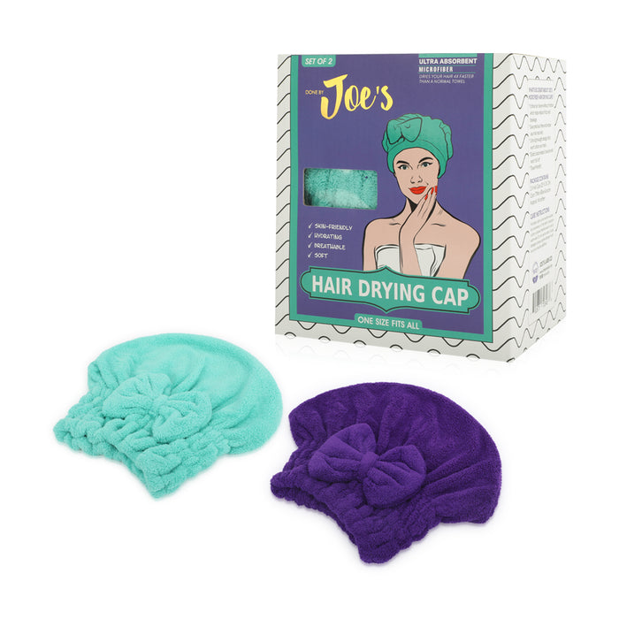 Hair Drying Caps - Tiffany Blue & Purple - 2 Pcs - Joe's Labs
