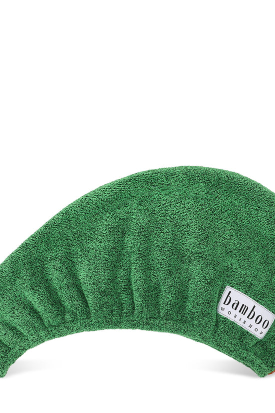 Organic Bamboo Wrapped Hair Towel - Mint Green - Joe's Labs