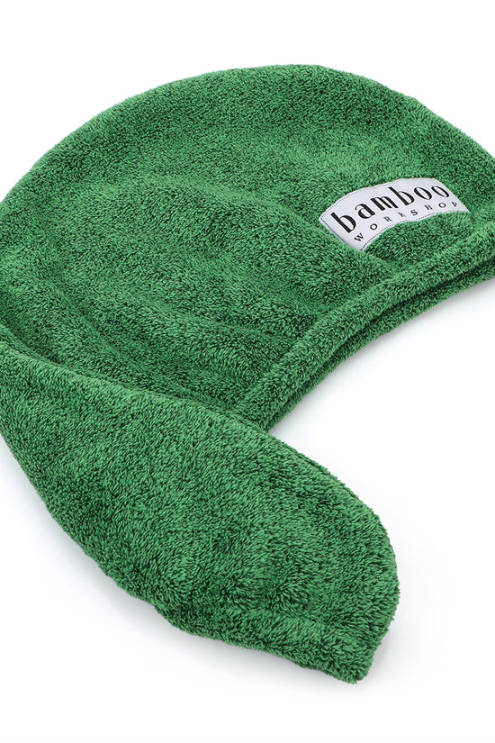 Organic Bamboo Wrapped Hair Towel - Mint Green - Joe's Labs