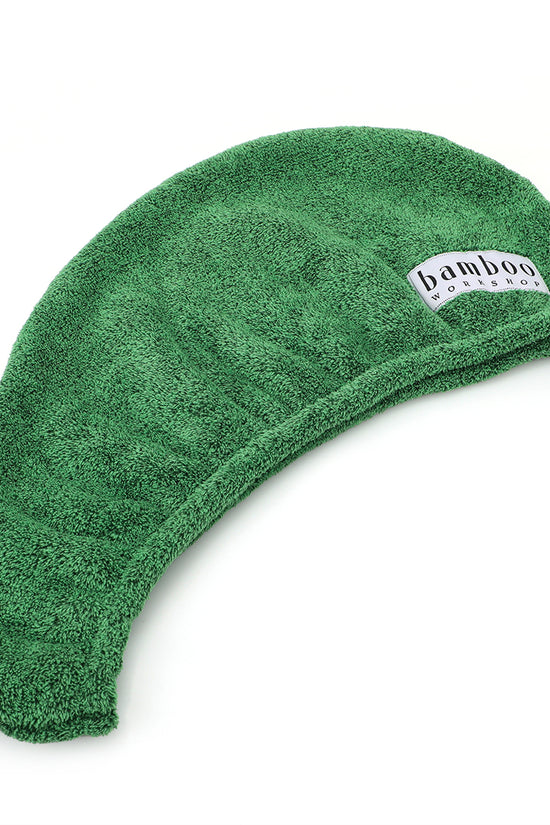 Organic Bamboo Wrapped Hair Towel - Mint Green - Joe's Labs