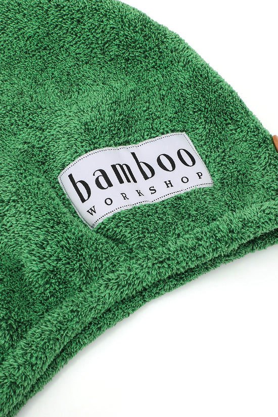 Organic Bamboo Wrapped Hair Towel - Mint Green - Joe's Labs