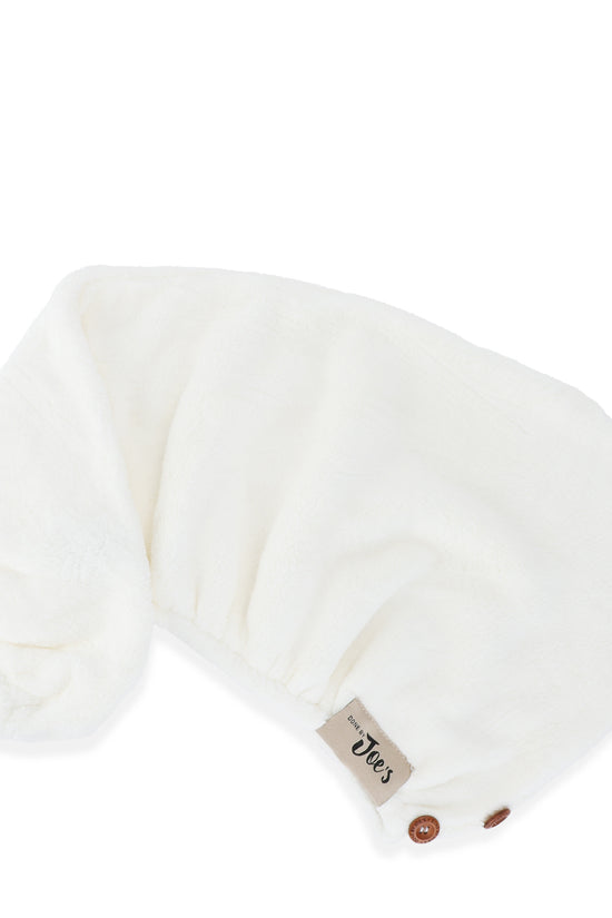 Ultra Absorbent Microfiber Hair Towel - Navy Blue & Ivory - Joe's Labs