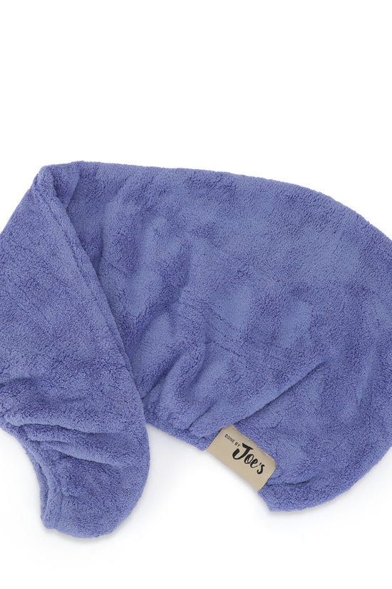Ultra Absorbent Microfiber Hair Towel - Royal Blue & Grey - Joe's Labs
