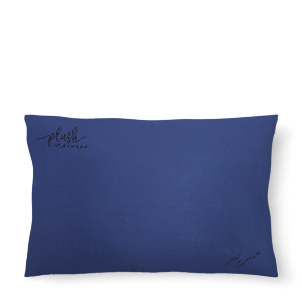 Queen Size Silk Pillowcase - Navy Blue