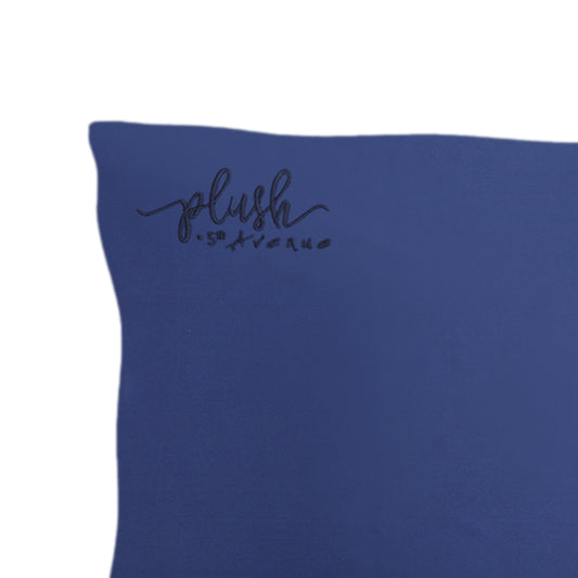 Queen Size Silk Pillowcase - Navy Blue
