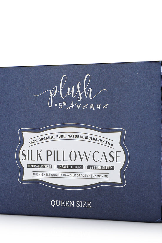 Queen Size Silk Pillowcase - Navy Blue - Joe's Labs