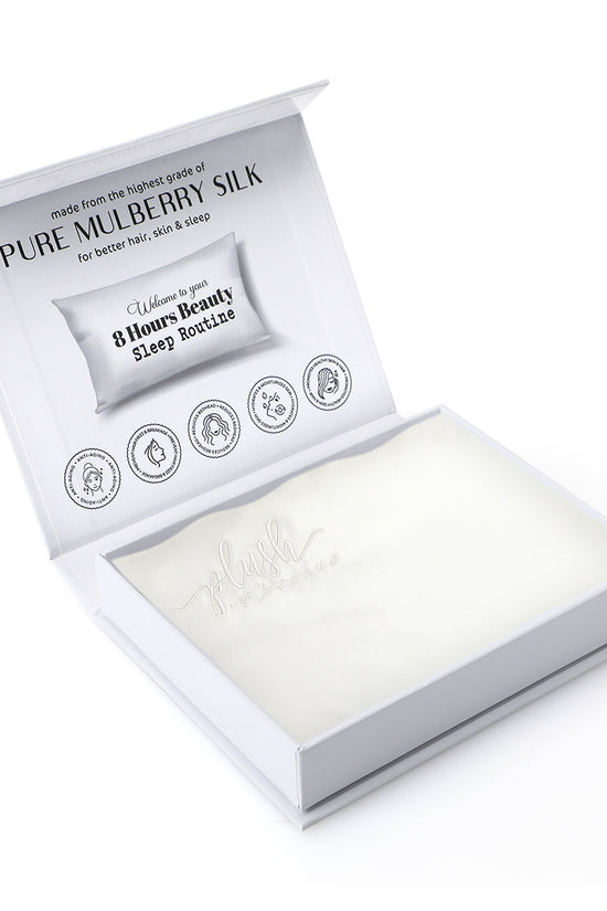 Queen Size Silk Pillowcase - Ivory White - Joe's Labs