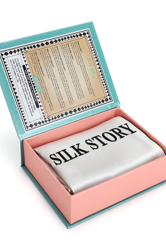 Luxurious Silk Pillowcase - Off-White & Black 22mm - Joe's Labs