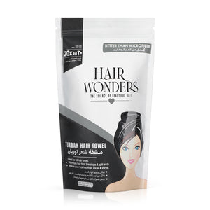 Turban Hair Towel 20x Faster - Black - Joe's Labs