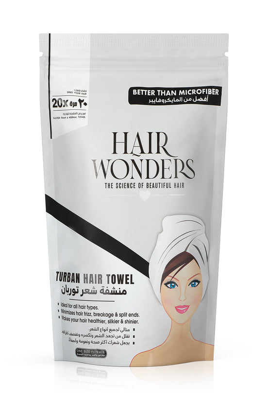 Turban Hair Towel 20x Faster - White - Joe's Labs