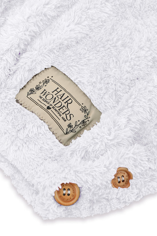 Turban Hair Towel 20x Faster - White - Joe's Labs