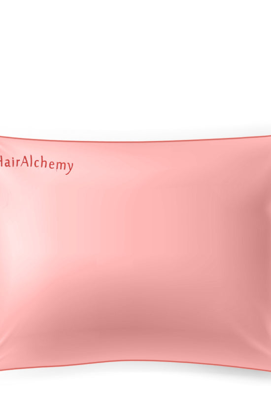 Satin Pillowcase - Pink With Burgundy Edge - Joe's Labs