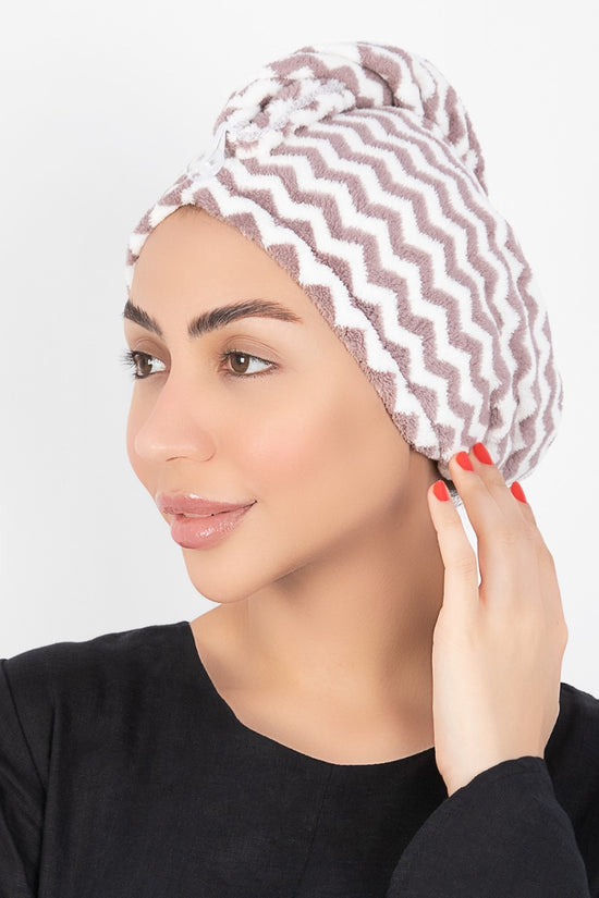 Hair Towel & Satin Pillow Case Set - 2 pcs - Champange - Joe's Labs