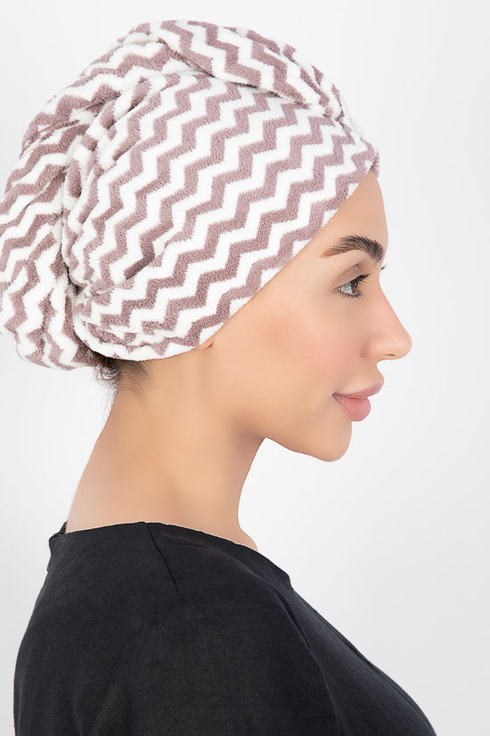 Hair Towel & Satin Pillow Case Set - 2 pcs - Champange - Joe's Labs