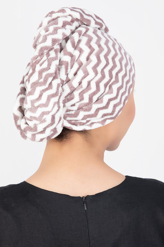 Hair Towel & Satin Pillow Case Set - 2 pcs - Champange - Joe's Labs