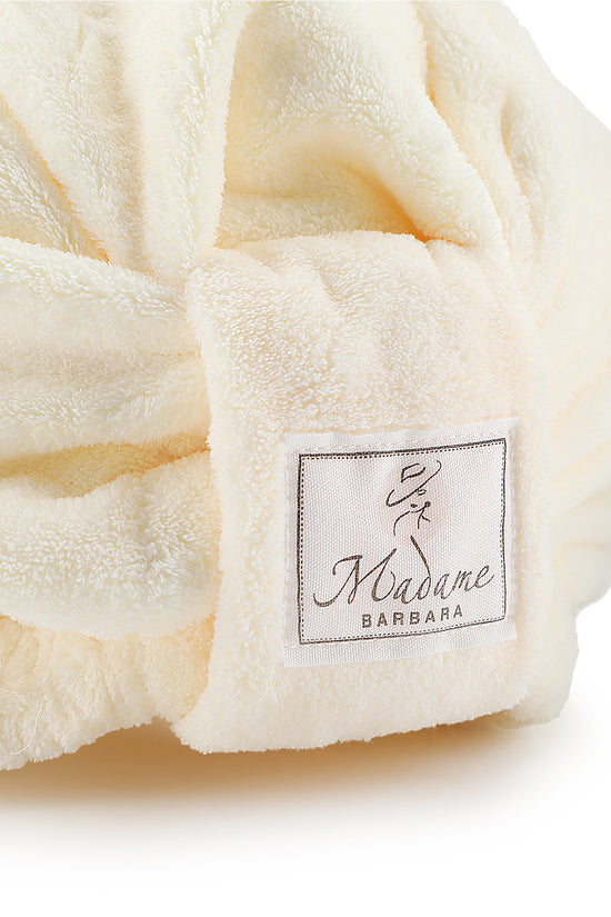 Hair Drying Microfiber Ultra Cap - Creamy Ivory - Joe's Labs