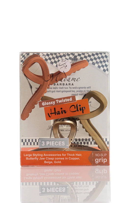 Hair Clips Glossy Twisted - Joe's Labs