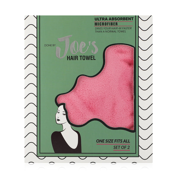 Hair Drying Towel - Pink & Green - Joe's Labs