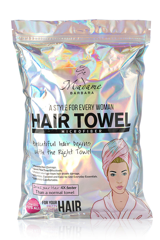 Microfiber Hair Towel - Pinkish Blue - Joe's Labs