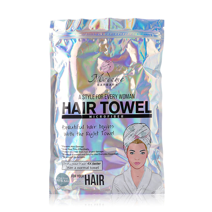 Hair Towel Microfiber  Pinkish Green - Joe's Labs