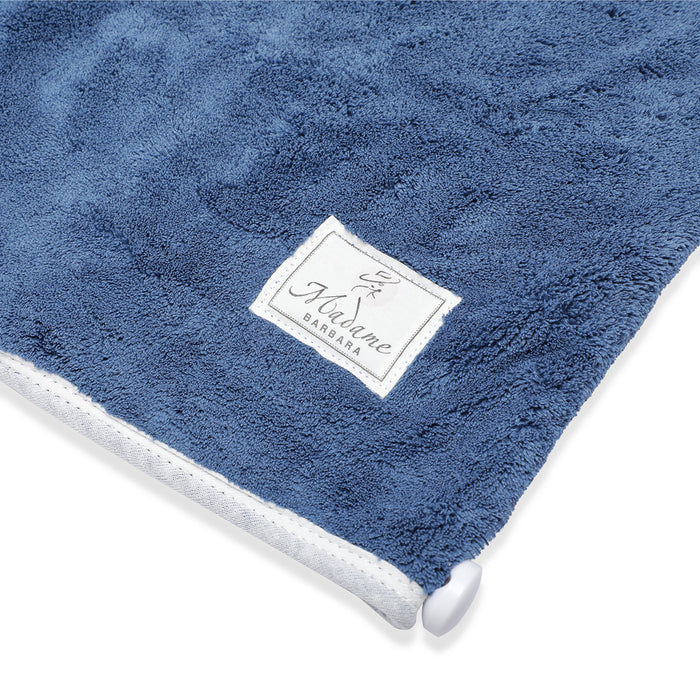 Microfiber Hair Towel - Navy Blue - Joe's Labs